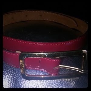 Red Moschino Belt